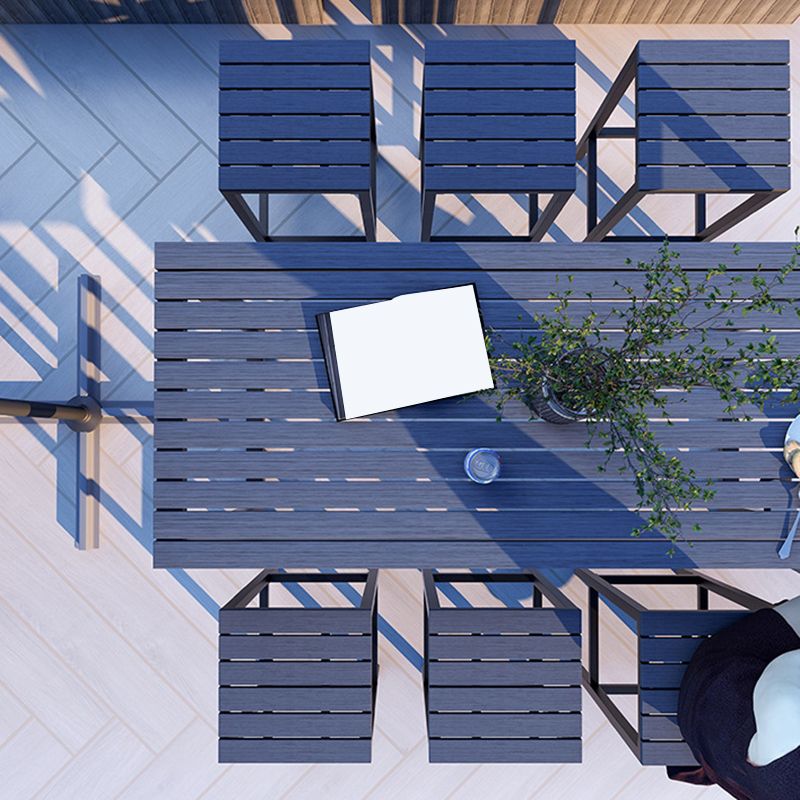 Modern Bar-height Table with Metal Base Bar Table for Outdoor