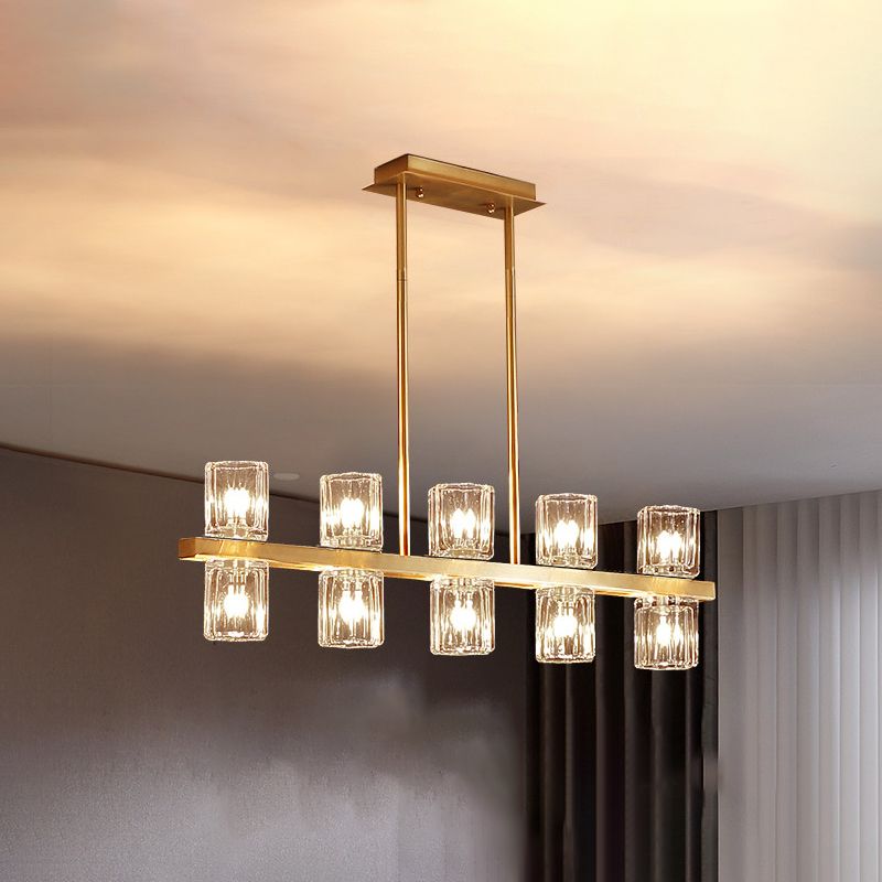 Cocina de luz nórdica de la isla de la isla simple lámpara colgante de techo