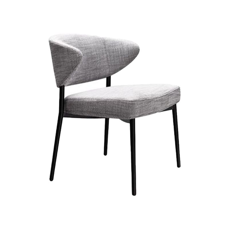 Modern Style Open Back Dining Side Chair Upholstered Side Armless Chairs