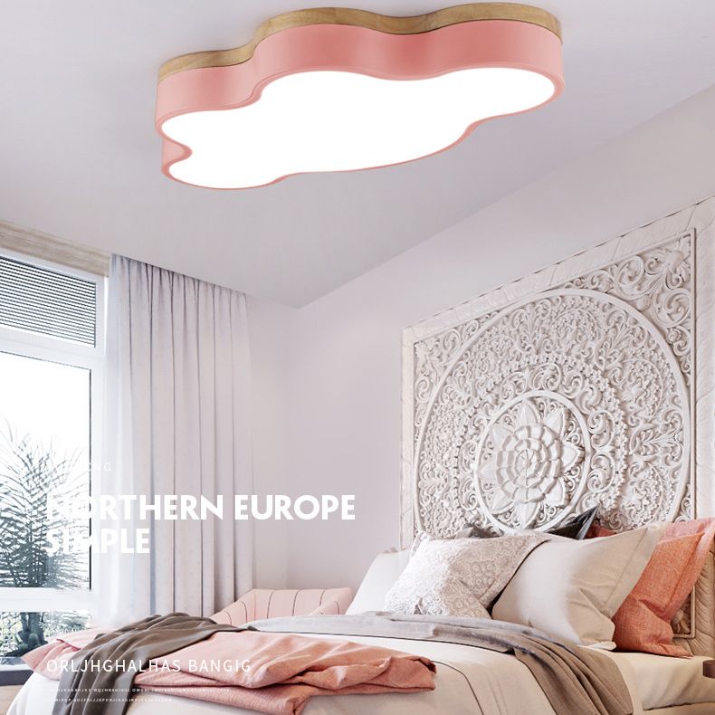 Moderne, wolkenförmige Unterputzbeleuchtung aus Metall mit 1 LED-Unterputzleuchte