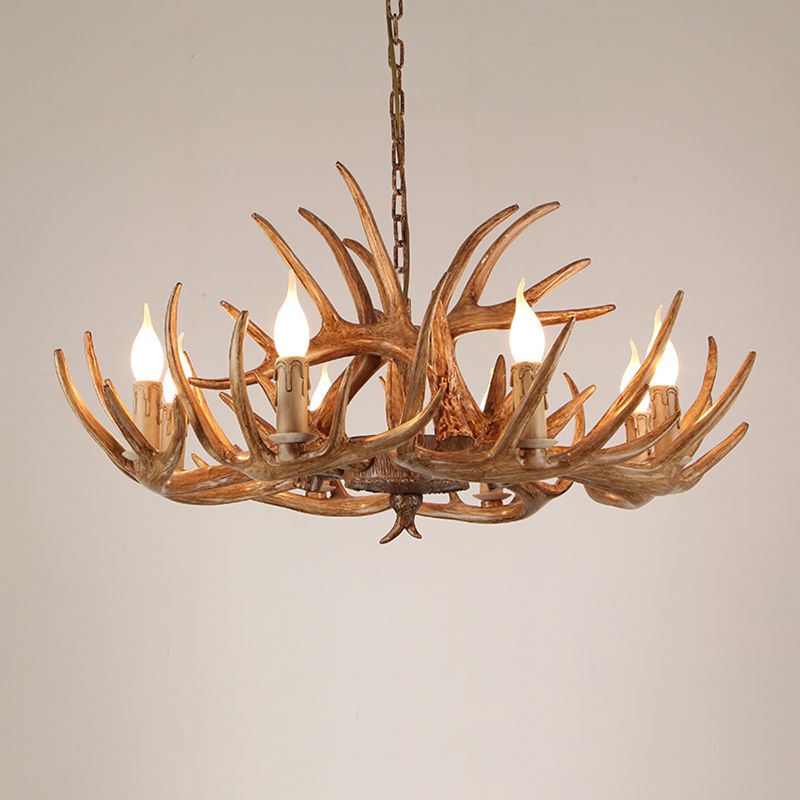 Chandelier Pendant Light Traditional Metal Candle-Style Chandelier Lighting Fixture
