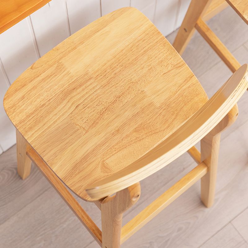 Taburete de bar de madera de estilo nórdico, taburete de bar con patas de 30 pulgadas, tapizado en terciopelo