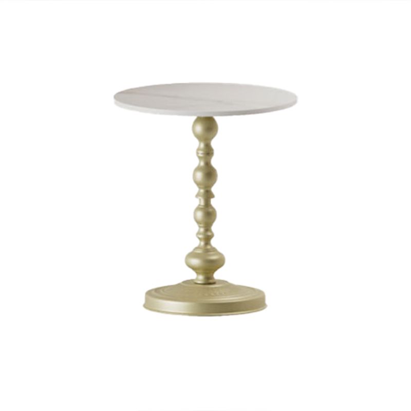 Modern Round Side End Table Pedestal Corner Table for Living Room