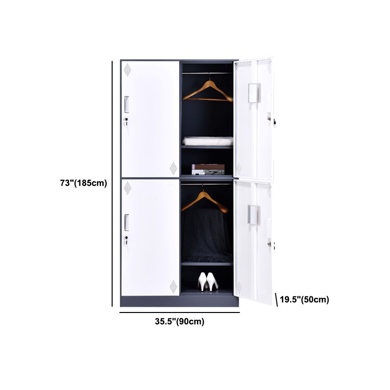 Contemporary Storage Cabinet Hinged Wardrobe Cabinet for Home