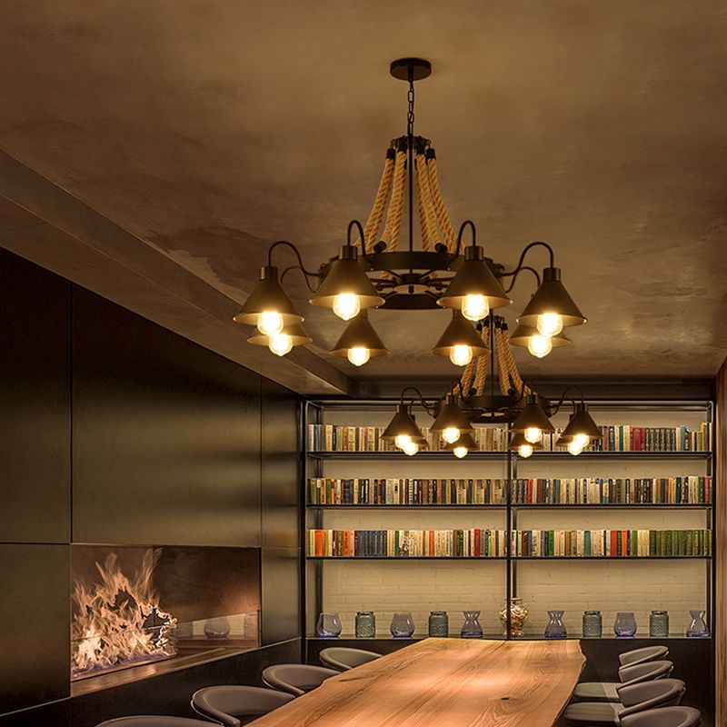 Plafond en fer forgé noir