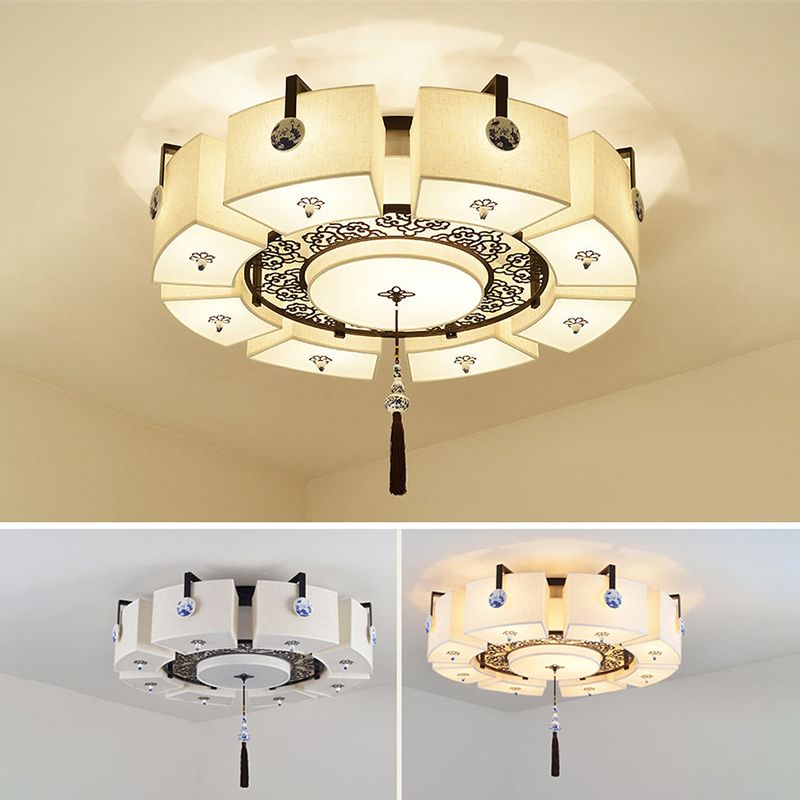 Cercle traditionnel Clôture de l'ébullition Tissu plafond Fixation du plafond de plafond pour la chambre à coucher