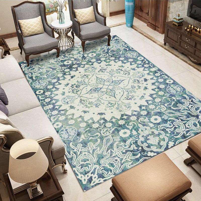 Tapis boho à chaux à chaux à chaux à chaux polyester le tapis lavable de machine non glissée pour animaux de compagnie pour animaux de compagnie pour décoration intérieure