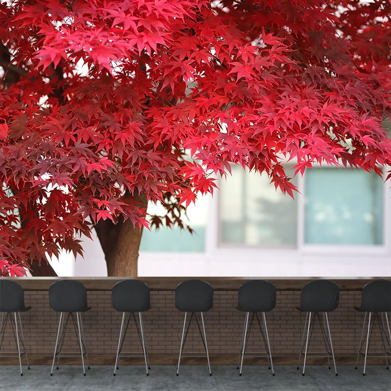 Fall Leaves Mural Wallpaper for Girl Bedroom Customised Size Wall Covering