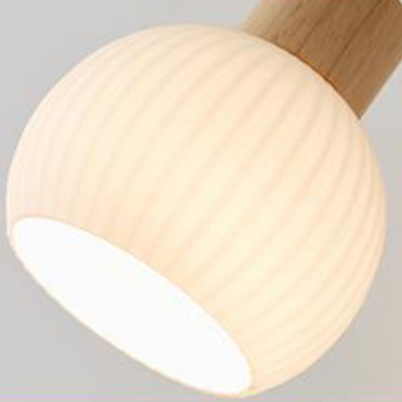 Wood Wall Light Fixture Modern Style Wall Lamp for Living Room