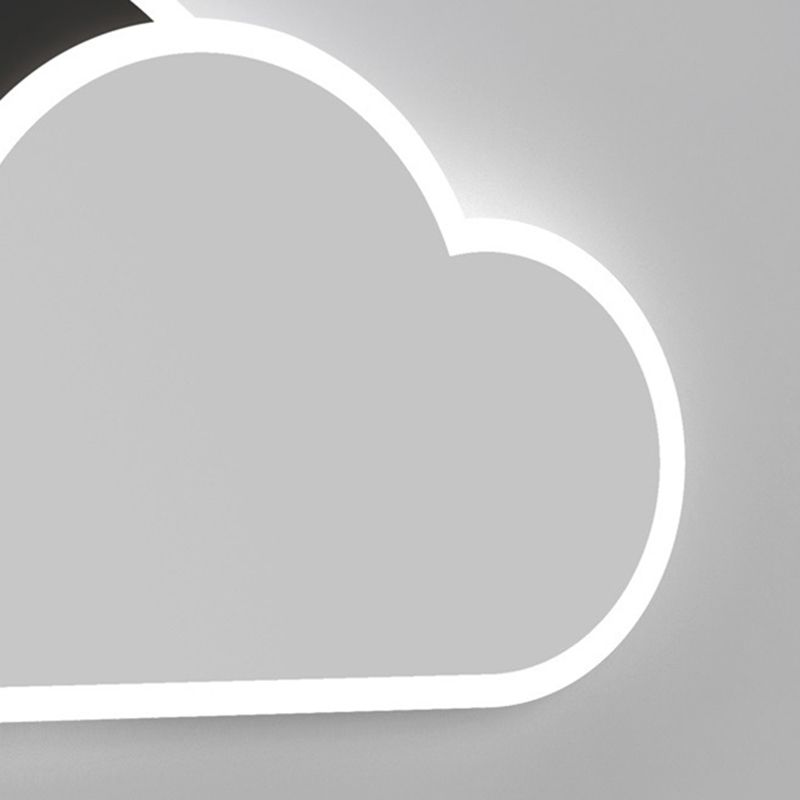 Modern LED Wall Lamp Children Wall Mount Lamp with Acrylic Shade for Bedroom