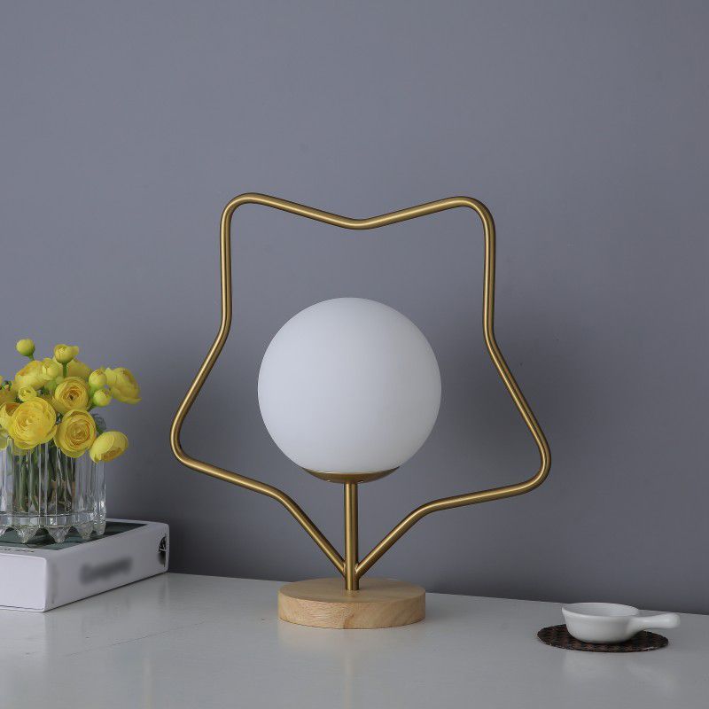 Lampade da tavolo notturno globo vetro contemporaneo 1 lampada da comodino leggero in oro