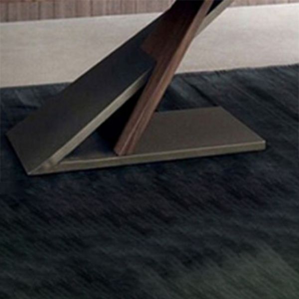 Industrial Pine Wood Table for Restaurant Rectangle Dining Table with Pedestal Base