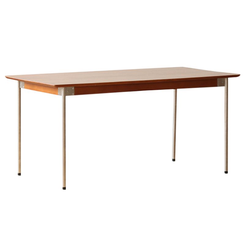 Modern Rectangle Dining Table with Stainless Steel Leg for Living Room