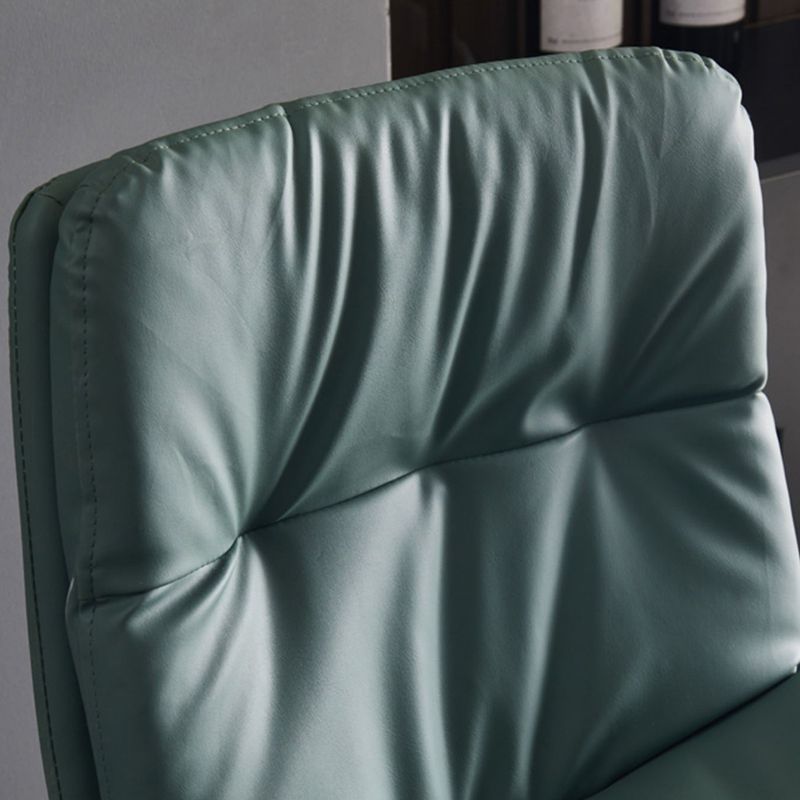 Contemporary Adjustable Height Swivel Backrest Bar Stool with Footrest