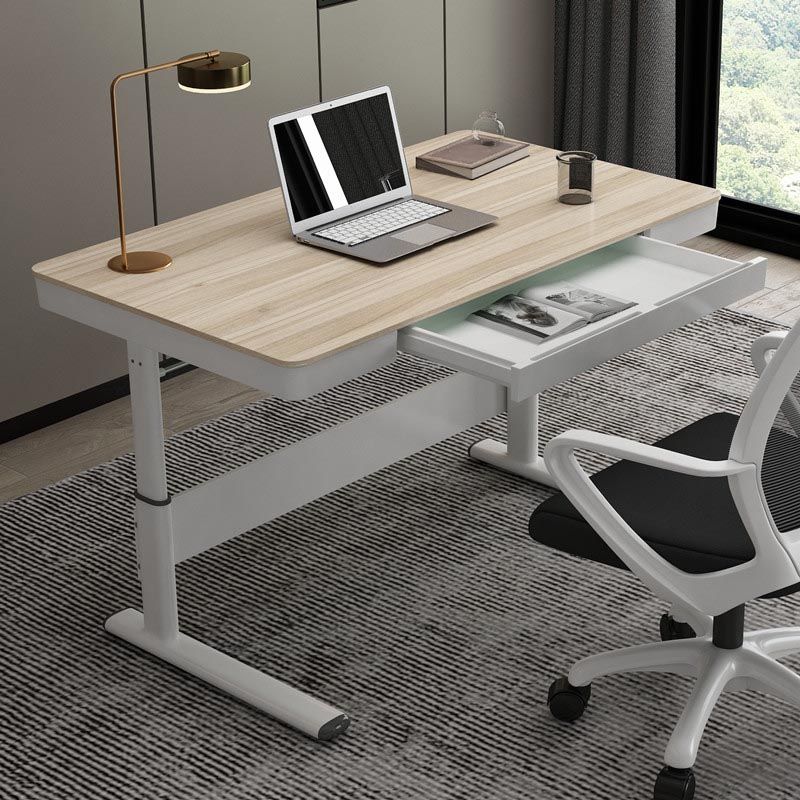 Contemporary Metal Trestle Base Desk Standing Desk Converter for Office