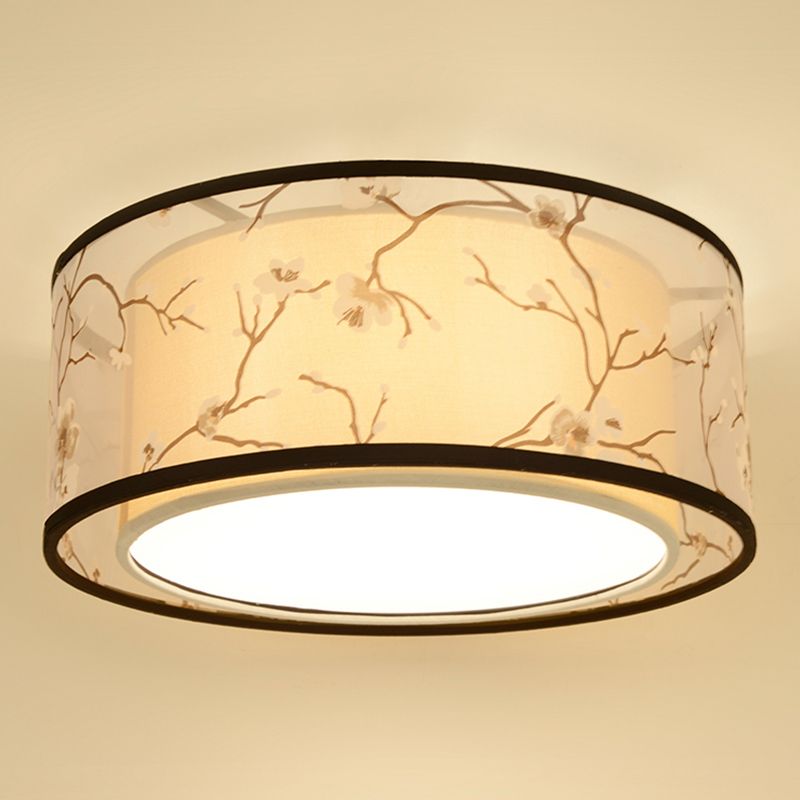 Contemporary Style Round Flush Mount Fixture Metal 3-Light Flush Mount Lamp