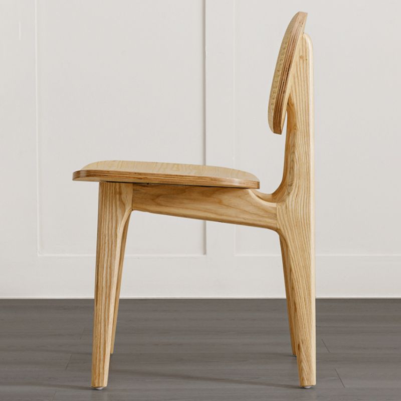 Solid Wood Dining Room Chairs Industrial Style Open Back Dining Chair