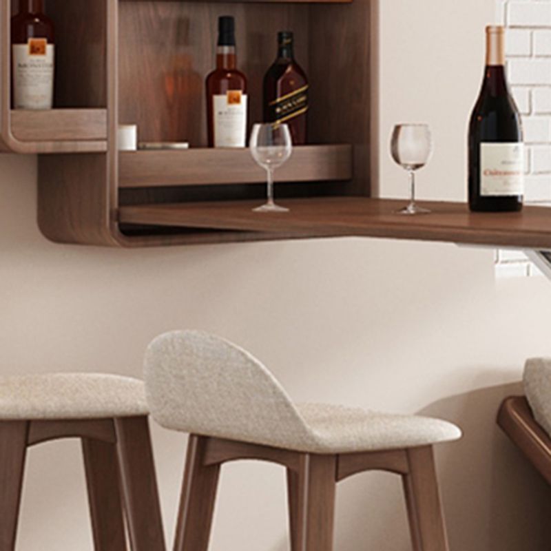 Folding Counter Height Pub Set 1/2/3 Pcs Wood Frame Bar Table and Stools