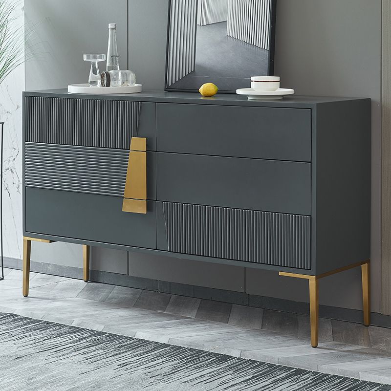 Ultra-Modern Double Dresser Wood Storage Chest Dresser for Bedroom