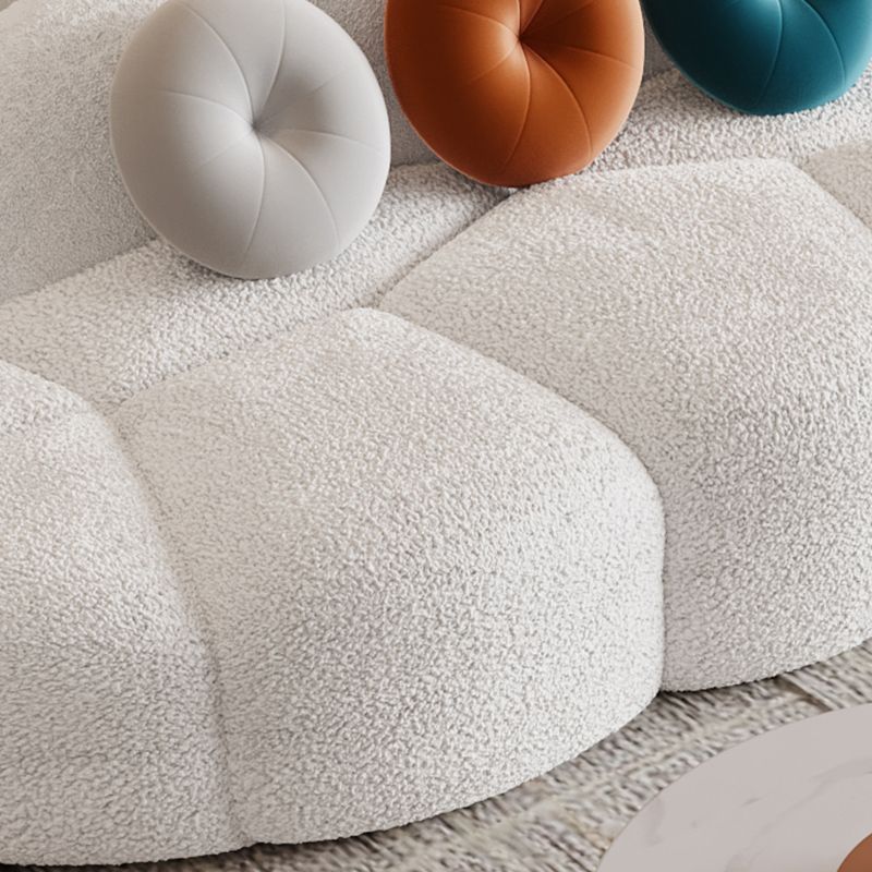 37.4" W * 28.74" H Sofa Modern Wool Armless Sofa for Living Room