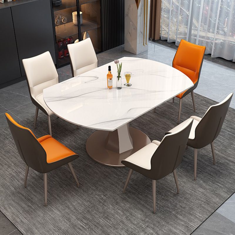 Drop-Leaf Dining Table Contemporary Pedestal Dining Room Table