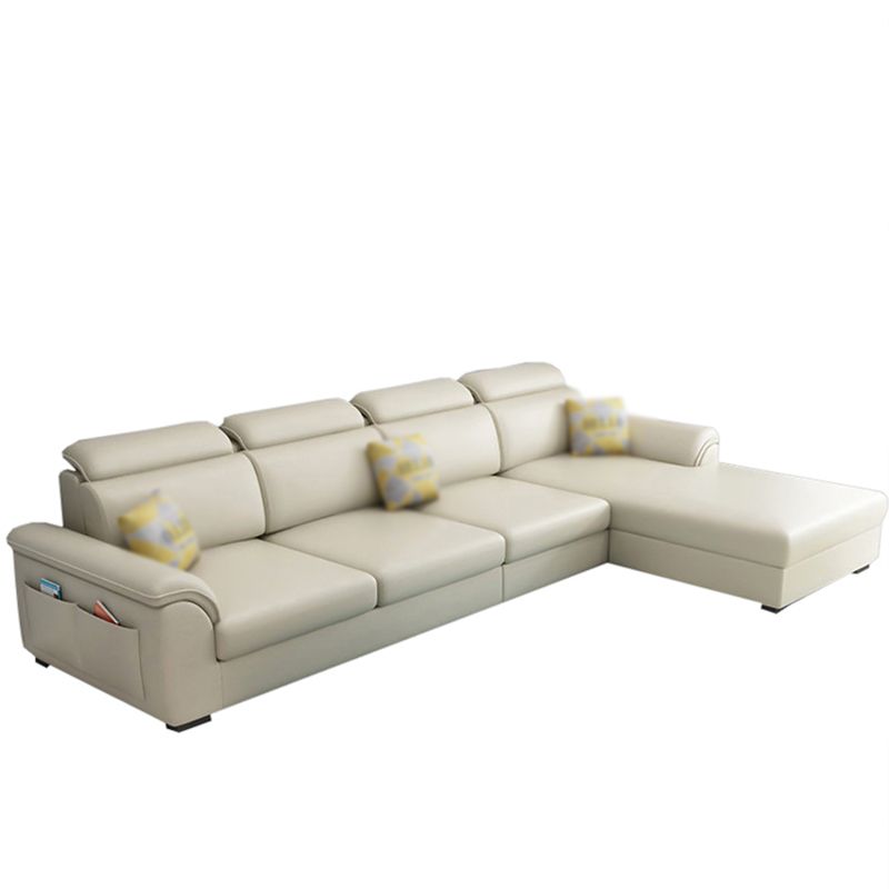 108.26" L x 62.99" W x 31.49" H Sofa Upholstered Arm Sectional with Pillowed Back Cushions