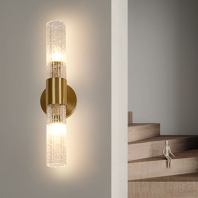 Modern Wall Light Fixture Minimalist Wall Light Sconce with Glass Shade for Bedroom