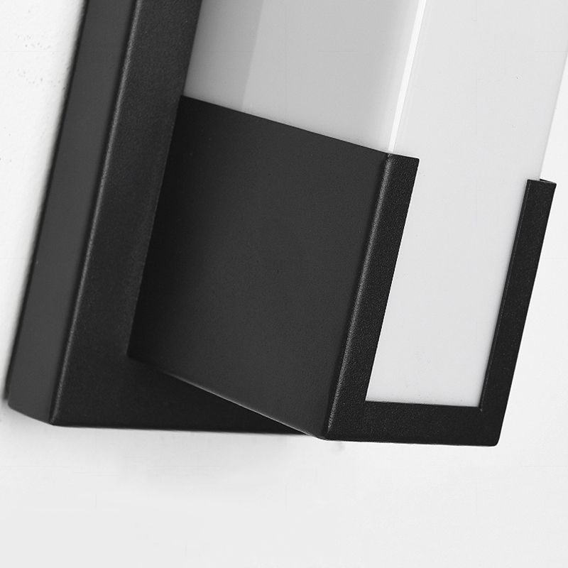 Lampada da montaggio a parete rettangolare per il balcone per balcone per balcone.