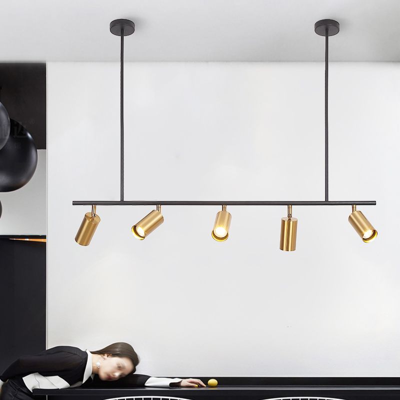 Linea de iluminación de la isla lineal colgante lineal lsland iluminación de la isla colgante luces en metal