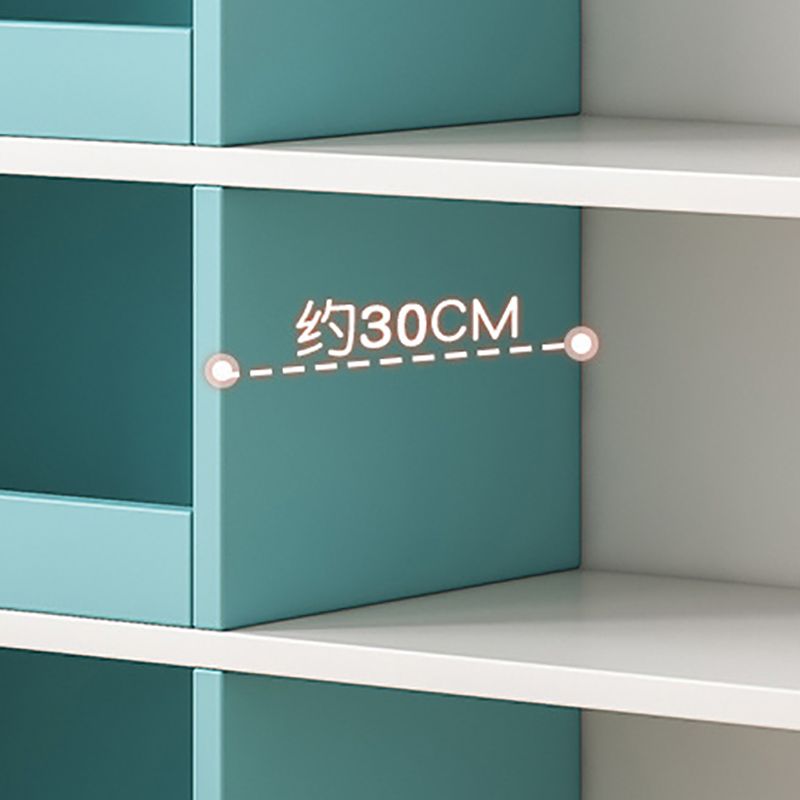 11.8"H Modern Bookshelf Engineered Wood 4-Shelf Standard Bookcase for Home Office