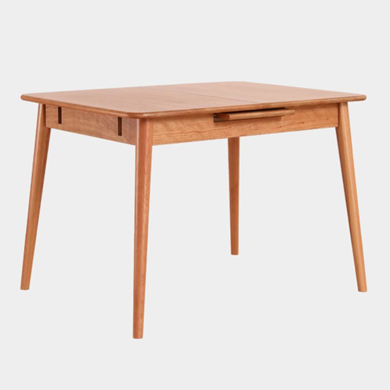 Rechthoek massief houten opvouwbare tafel moderne eettafel met 4 poten voor restaurant