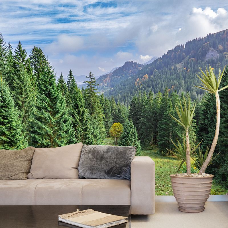 Contemporary Moisture Resistant Forest Mural Wall Covering for House Wall Decor