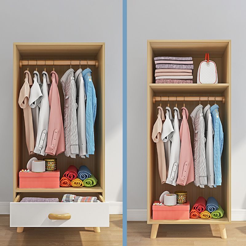 Manufactured Wood Storage Cabinet with Wooden Legs Modern Cabinet for Bedroom