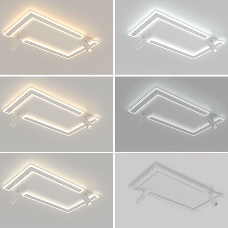 Plafonniers Simplicity avec spots LED Plafonnier encastré