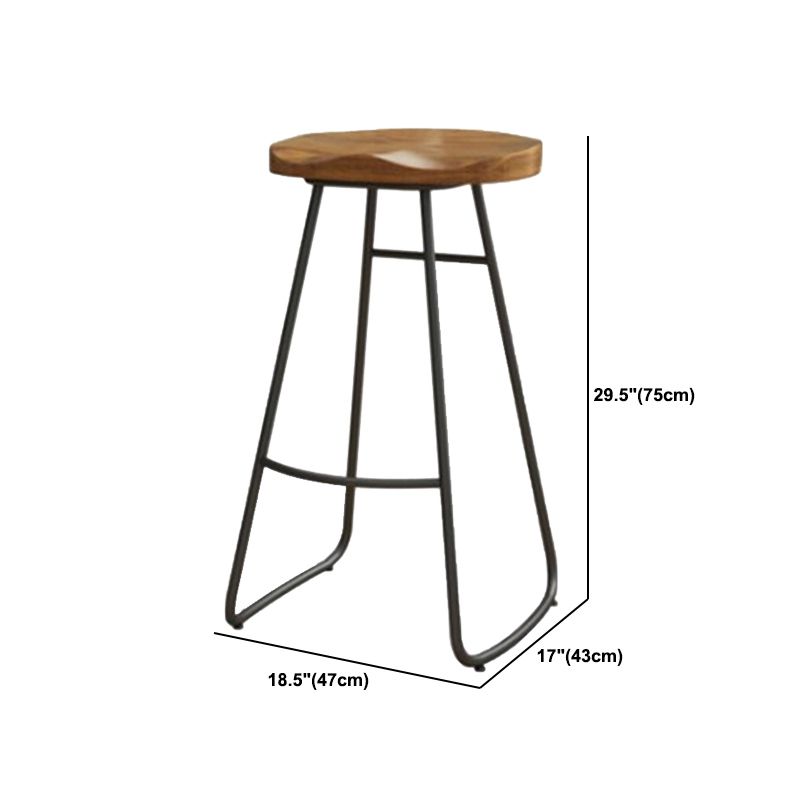 Industrial Rectangle Solid Wood Bar Table Set 1/2/5/6 Pieces Counter Table with Stools