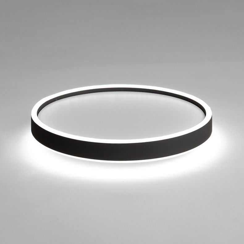 Metal Circular Flush mount Ceiling Lamp Minimalism Style LED Flush Mount Lighting for Bedroom
