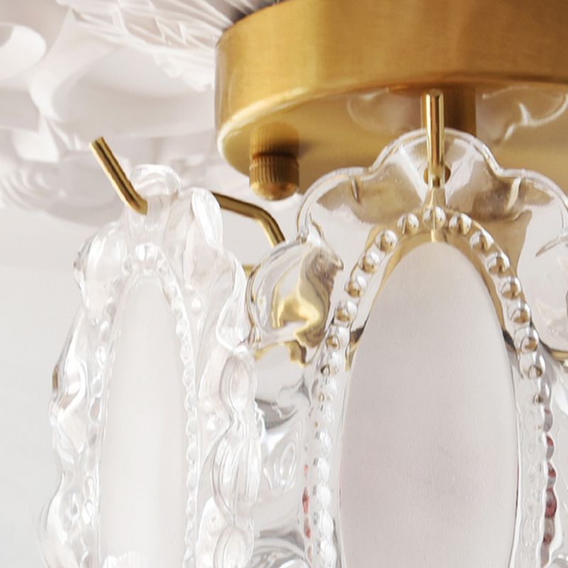 Modern Ceiling Light Creative Glass Flush Mount Ceiling Light Fixture for Bedroom