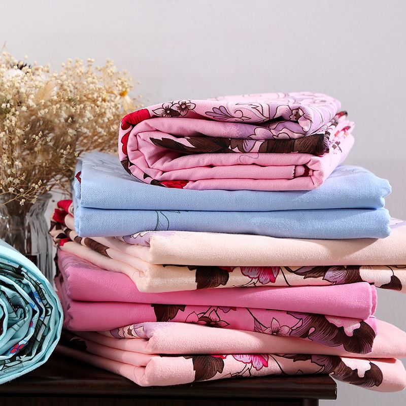 Sheet Sets Cotton Floral Printed Super Soft Breathable Wrinkle Resistant Bed Sheet Set