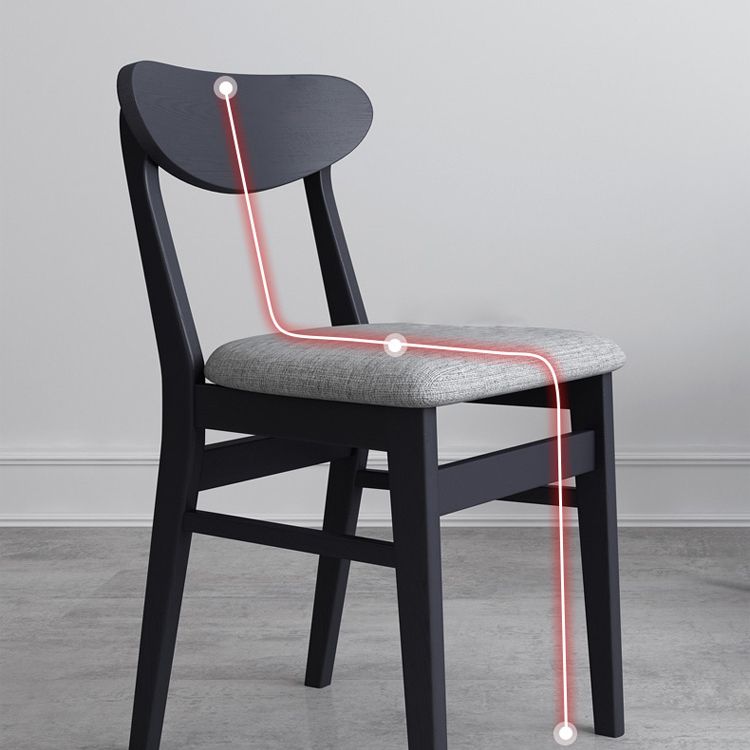 Sillas de comedor estilo moderno Sillas de cocina sin brazos con patas de madera