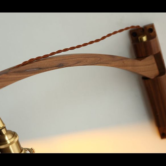 Vintage Simplicity Cone Wall Light Sconce Opal Glass Wall Light Fixtures for Bedroom