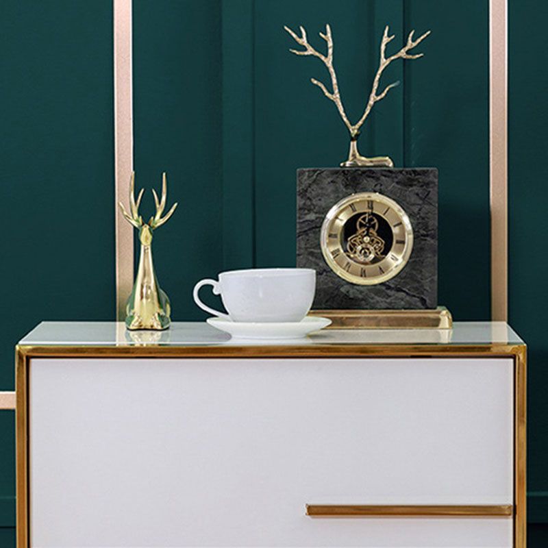 2 - Drawer Accent Table Nightstand 19.68" Tall Glam Bedside Cabinet