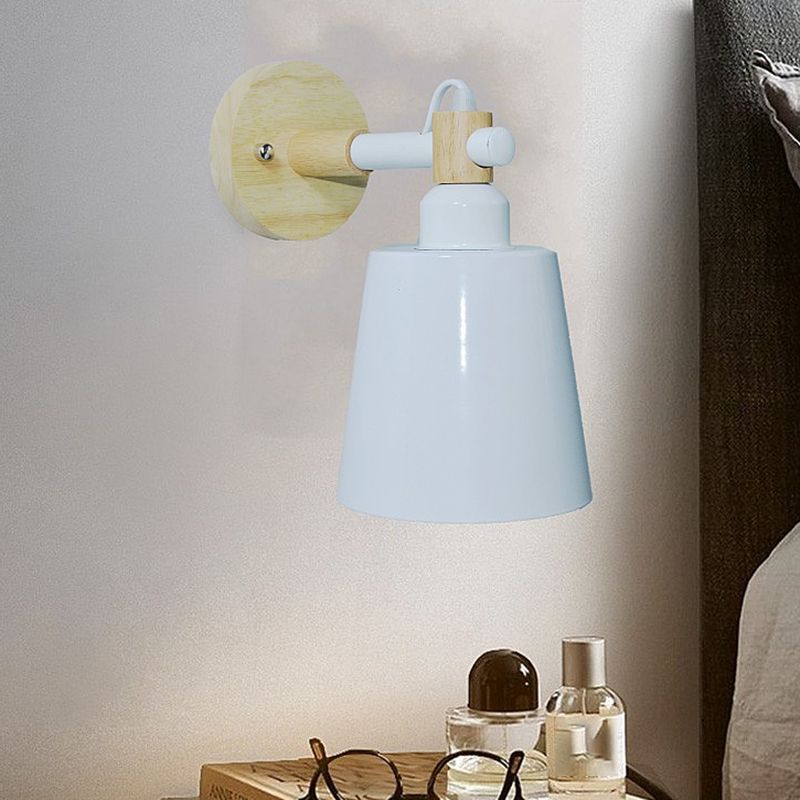 1-Light Flare Wall Light Sconce Modern Style Metal Wall Mounted Lights