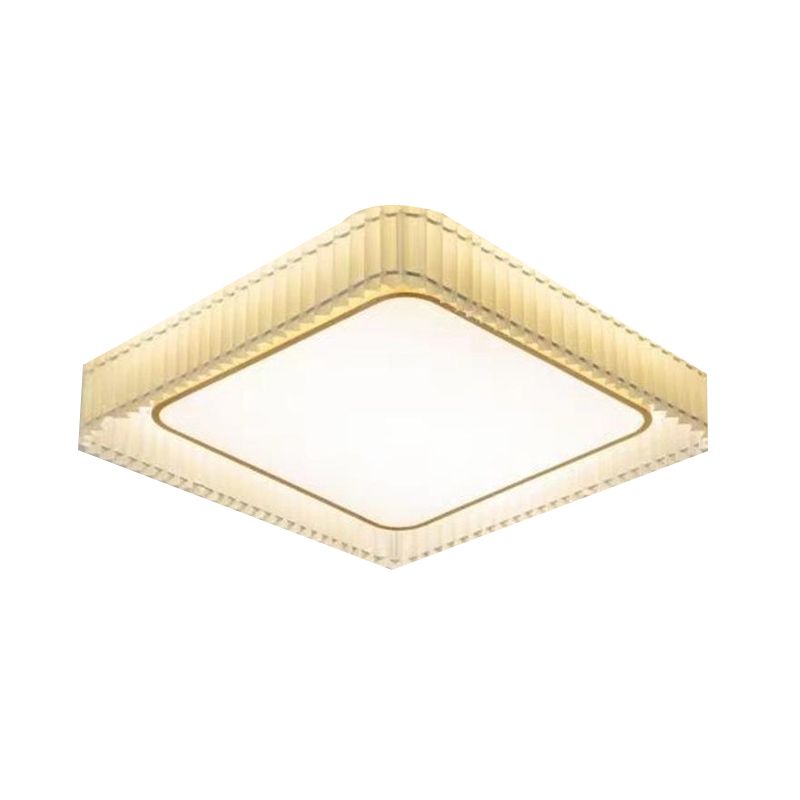 Single Golden Modern Flush Mount Lighting Unique LED Ceiling Light for Bedroom