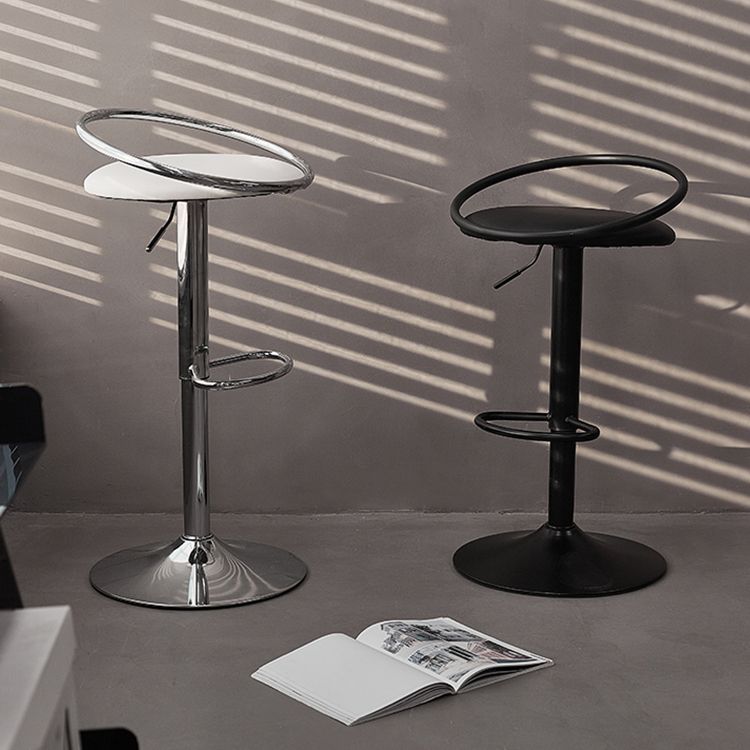 Indoor Metal Legs Bar Stool Adjustable Height Bar Stool with Footrest