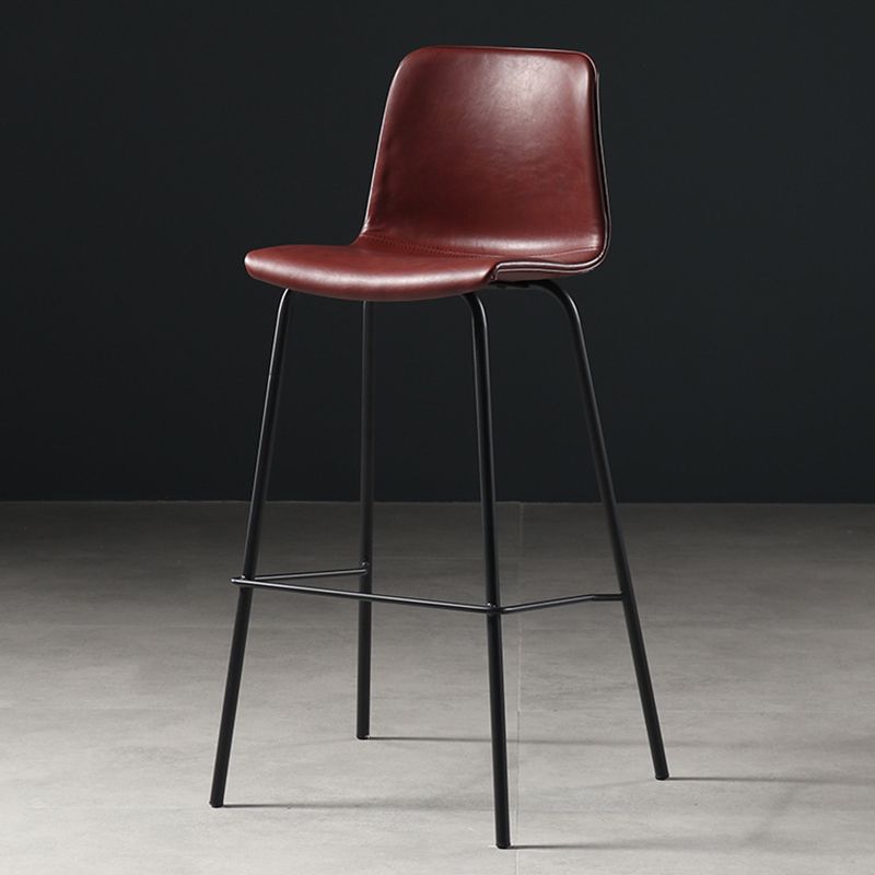 Modern Style Bar Stool Leather Backrest Counter Stool for Bristol