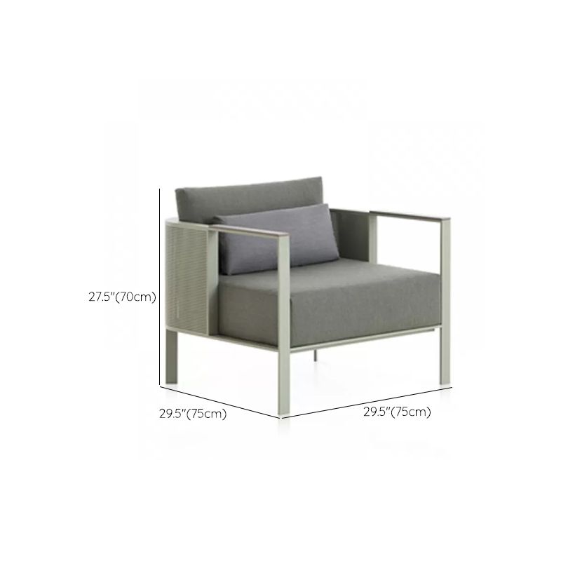 Metal Frame Outdoor Patio Sofa Industrial Water Resistant Patio Sofa