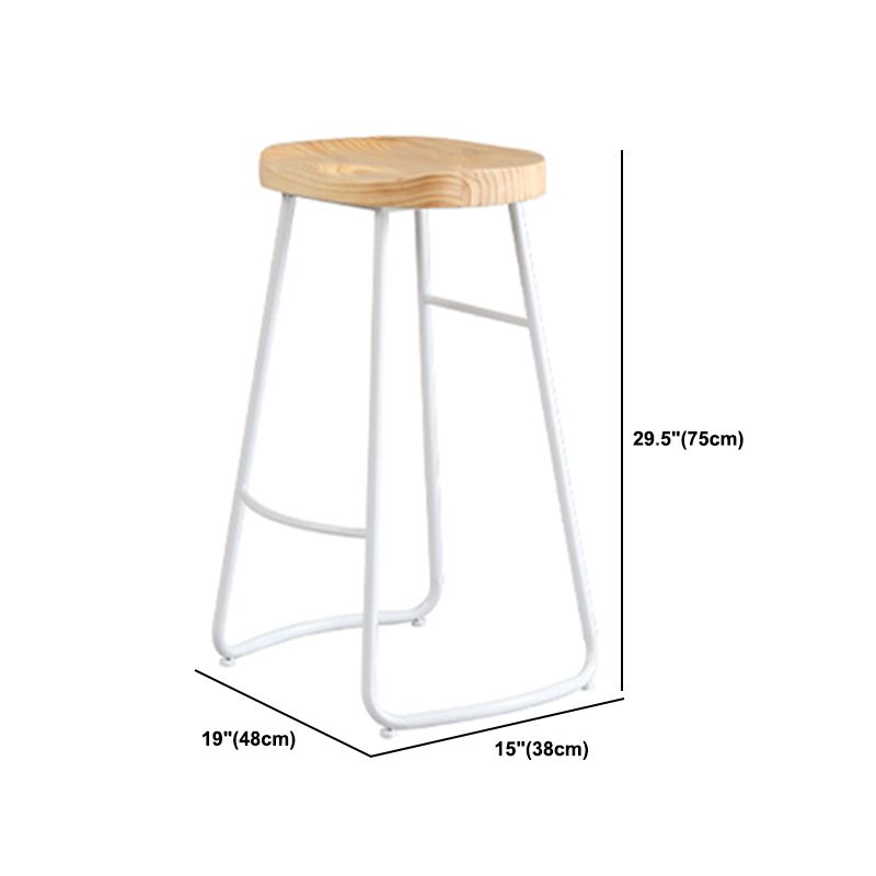 Luxury Rectangle Solid Wood Bar Table Set 1/5 Pieces Counter Table with White Stools