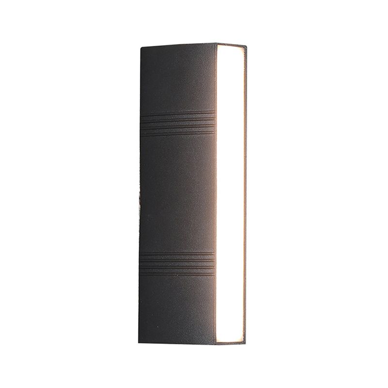 Modern Wall Sconce 1 illuminazione nero in alluminio nero illuminazione montata per giardino
