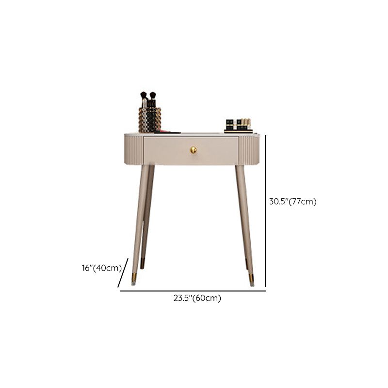 Bright White Makeup Vanity Desk 15.74" Wide Vanity Tables with Storage Drawer