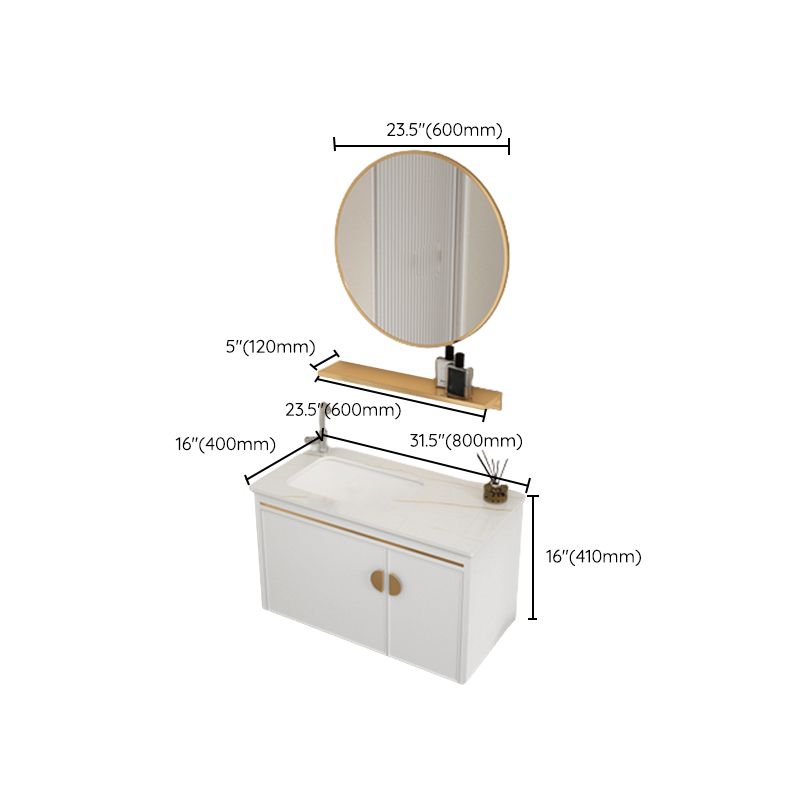Gorgeous Sink Cabinet Free-standing Standard Space Saver Vanity with Mirror